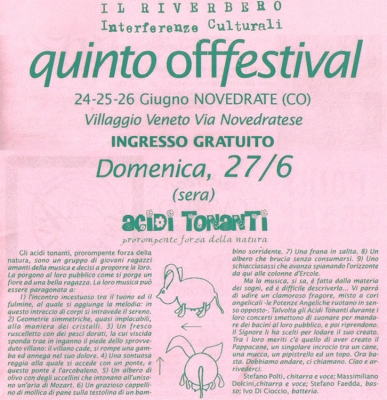 off-festival libretto